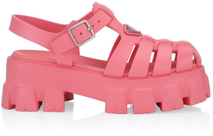 Prada Women's Pink Sandals | ShopStyle