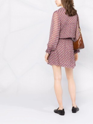Zadig & Voltaire Skull-Print Pleated Shirtdress