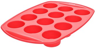 Scullery Kolori Silicone 12 Cup Muffin Tray Red