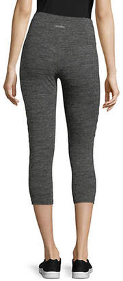 Calvin Klein PERFORMANCE Cut-Out Cropped Jersey Leggings