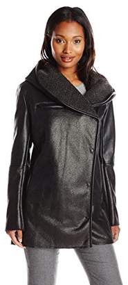 Sam Edelman Women's Sydney Hooded Sherpa Coat