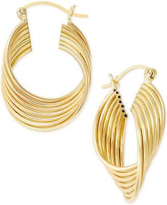 Macy's Twirled Hoop Earrings in 14k Gold