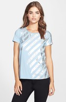 Thumbnail for your product : Vince Camuto Foiled Diagonal Stripe Tee