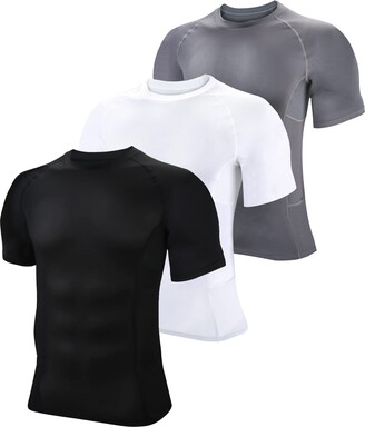 BOOMCOOL Mens Compression Shirts Short Sleeve - ShopStyle T-shirts