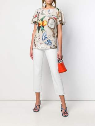 Moschino Boutique graphic print blouse