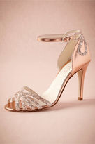 Thumbnail for your product : BHLDN Rose Gold Glittered Heels