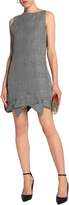 Thumbnail for your product : Antonio Berardi Prince Of Wales Wool, Linen And Silk-blend Mini Dress
