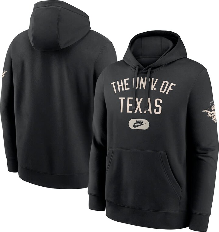 Men's Nike Black Texas Longhorns Club Fleece Fashion Hoodie