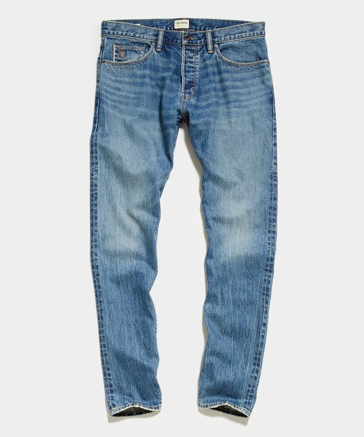 Todd Snyder Slim Fit Stretch Jean in Blacktop Wash - ShopStyle