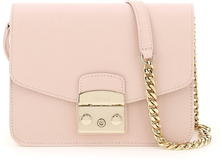 siren Zealot reform Furla METROPOLIS SMALL CROSSBODY BAG OS Pink Leather - ShopStyle