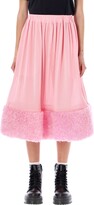 Mesh Skirt With Tulle Appliqu? At Bot 