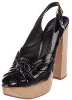 Thumbnail for your product : ChloÃ© Patent Leather Ankle-Strap Sandals Black ChloÃ© Patent Leather Ankle-Strap Sandals