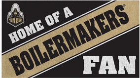 Purdue University, PVC Mat COLOR, Home of a Fan