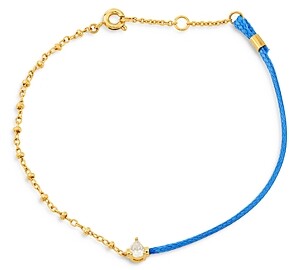 Nadri Ajoa by Half & Half Chain & Braided Cord Bracelet