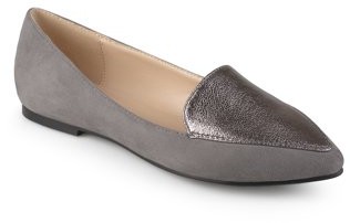 womens grey loafer shoes