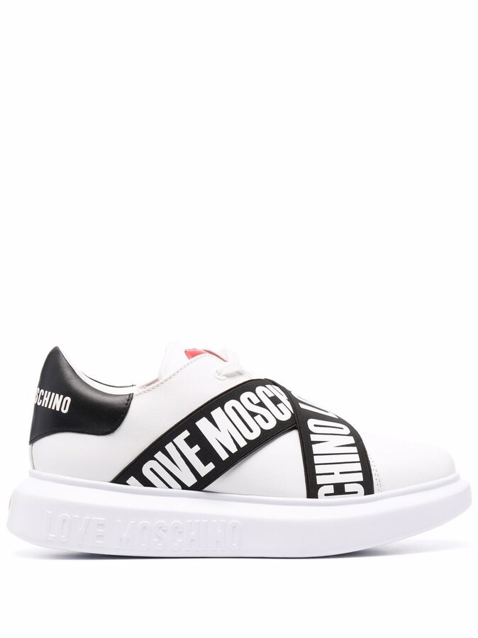 Love Moschino Logo-Strap Chunky Sneakers - ShopStyle