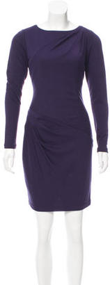 Tibi Wool-Blend Long Sleeve Dress