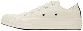 Thumbnail for your product : Comme des Garçons PLAY Play Off-White Converse Edition Half Heart Chuck 70 Low Sneakers