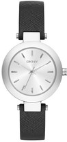 Thumbnail for your product : DKNY 'Stanhope' Round Leather Strap Watch, 28mm