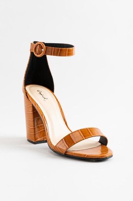 Cognac Ankle Strap Heels | Shop the 