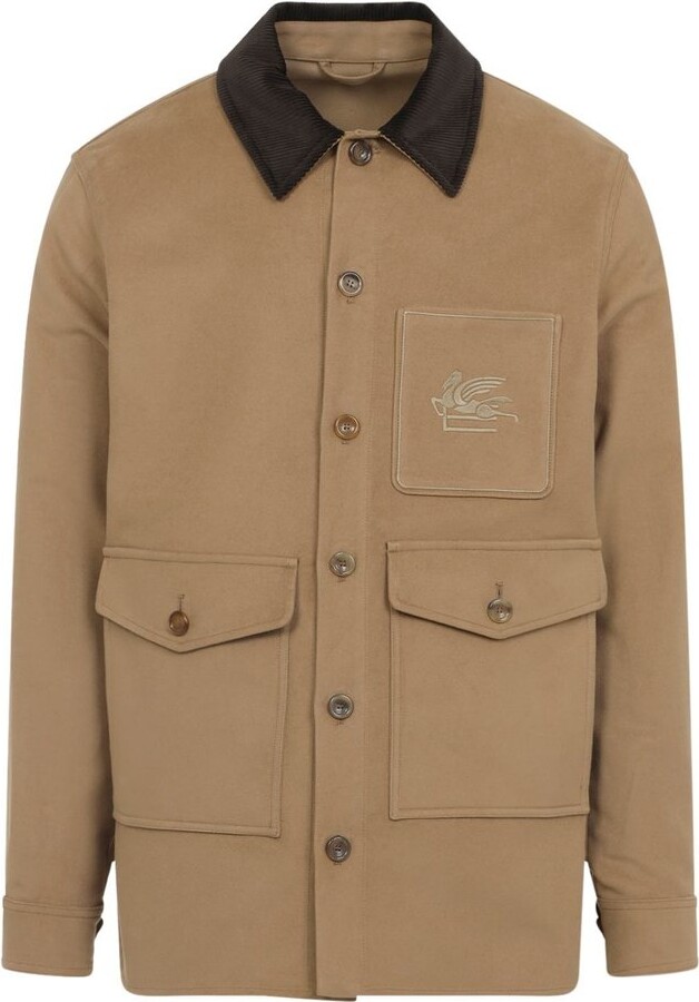 Etro Pegaso Embroidered Flap Pocket Jacket