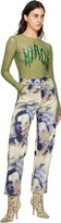 Thumbnail for your product : Miaou Beige & Purple Fargo Trousers