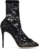 Thumbnail for your product : Dolce & Gabbana 105 Lace Ankle Boots