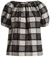 Thumbnail for your product : Ace&Jig Gelato Checked Cotton Top - Womens - Black White