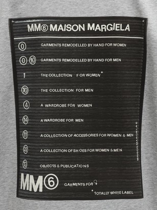 MM6 MAISON MARGIELA Back Printed Cotton Jersey T-shirt
