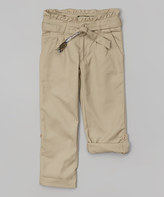 Thumbnail for your product : Eddie Bauer Khaki Belted Convertible Pants - Girls