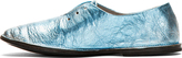 Thumbnail for your product : Marsèll Pale Blue Metallic Distressed Leather Shoes
