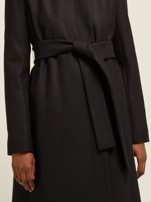 The Row Toomana Single Breasted Wool Blend Coat - Womens - Black