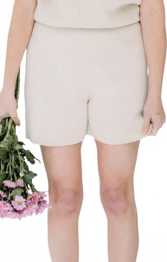Mr. Mittens Lounge Shorts In Oat Milk