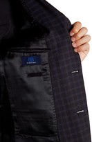 Thumbnail for your product : JB Britches Navy Windowpane Two Button Notch Lapel Wool Sportcoat