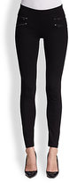 Thumbnail for your product : DKNY Zipper-Detail Leggings