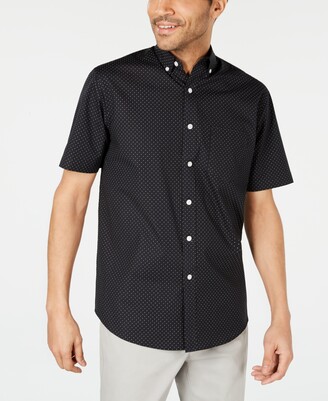 Club Room Men's Micro Dot Print Stretch Cotton Shirt, Created for Macy's
