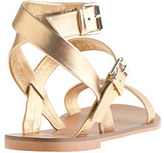 Thumbnail for your product : Leila metallic ankle-wrap sandals