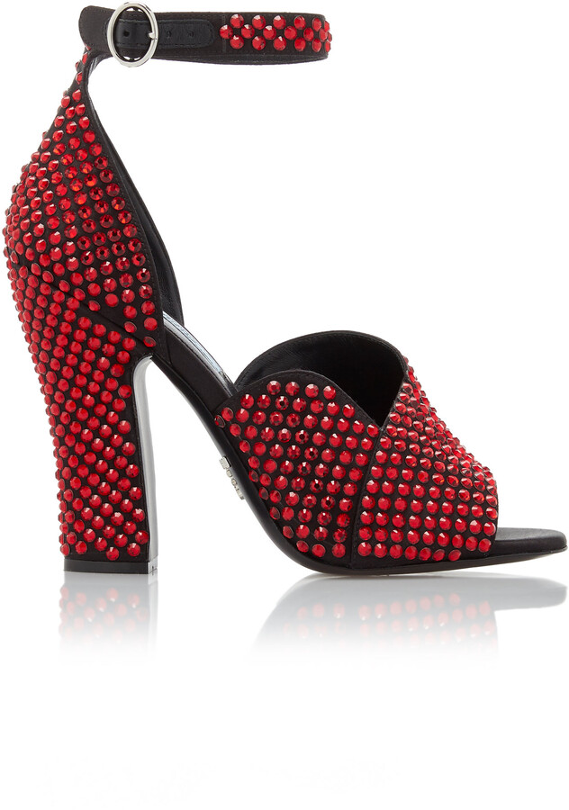 prada embellished sandals
