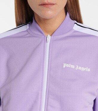 Palm Angels Logo zipped track jacket