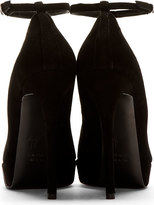 Thumbnail for your product : Giuseppe Zanotti Black Suede Ankle Strap Emy Pumps
