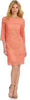 Thumbnail for your product : London Times Eyelet Shift Dress