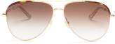 Thumbnail for your product : Gucci Embellished Aviator Sunglasses, 59mm