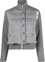Grey Layered Wool Jacket 