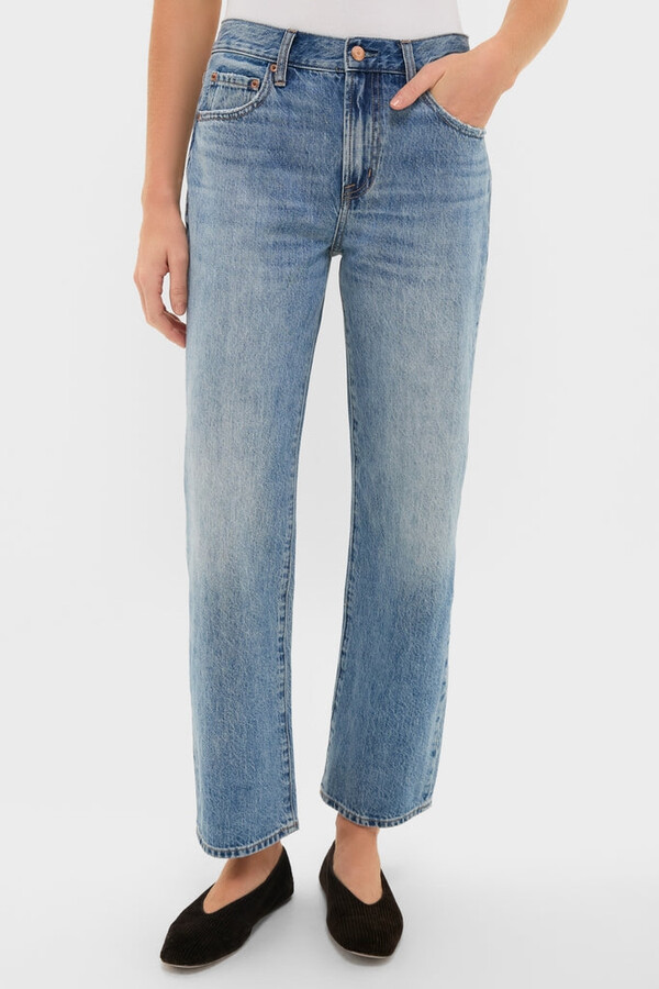 Pistola Denim Metropolis Lexi Mid Rise Bowed Straight