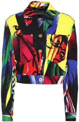 Versace Printed denim jacket