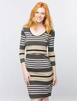 Thumbnail for your product : A Pea in the Pod Ripe Mock Layer Ruched Nursing Dress