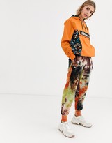 Thumbnail for your product : Ellesse half zip jacket with geo print inserts