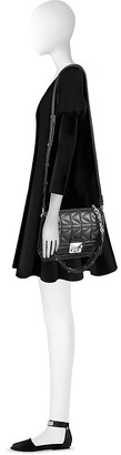 Karl Lagerfeld Paris K/Kuilted Black Leather Mini Handbag