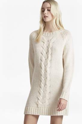 French Connection High Ridge Cable Knit Jumper Dress