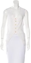 Thumbnail for your product : Ann Demeulemeester Asymmetrical Button-Up Top
